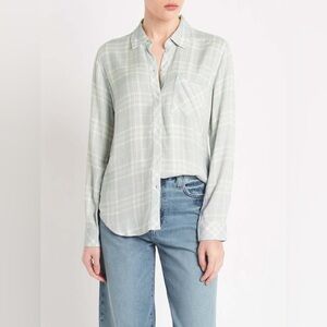 Rails LA Hunter Button Up Shirt in Seafoam Size M